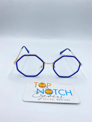Open image in slideshow, Geo Blue Filter Glasses - Top Notch Eyewear

